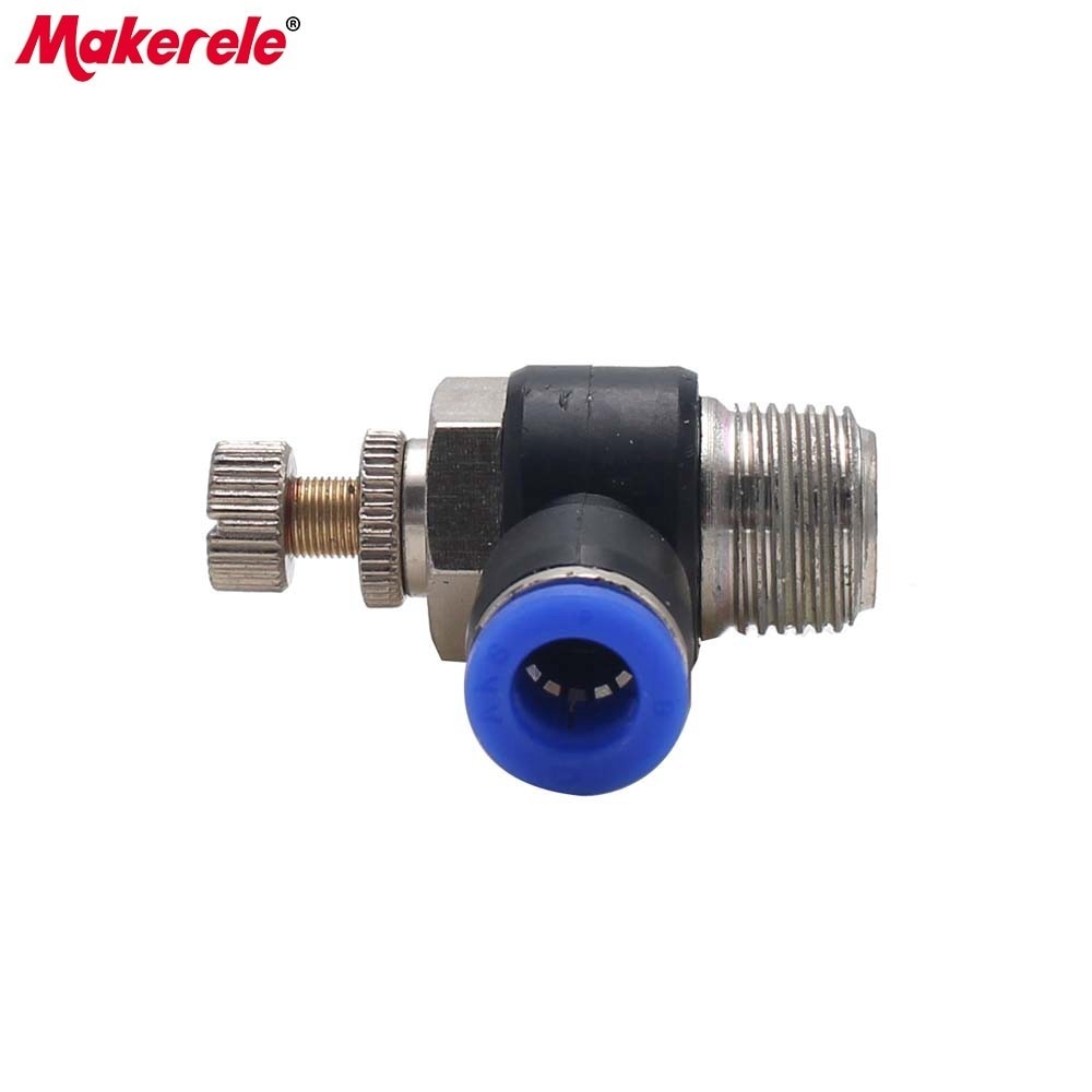 pneumatic tube fittings SL8mm Fast connection Air speed Regulating 1 ...
